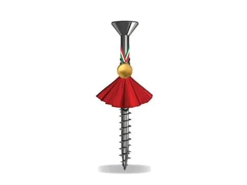 Una vite vestita da ballerina con una medaglia