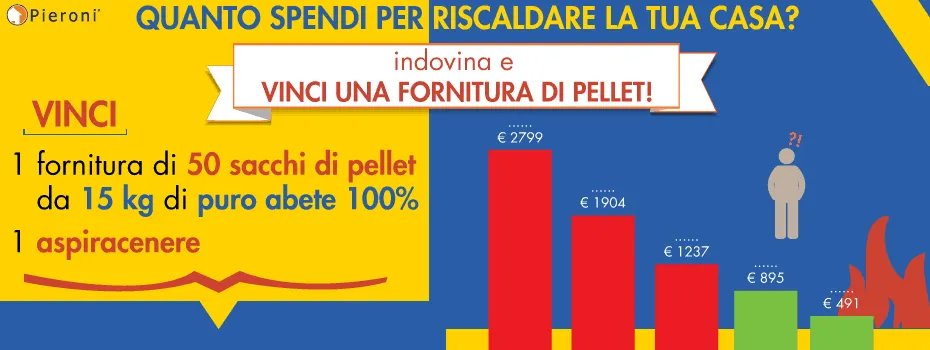 Concorso facebook per una fornitura di 50 sacchi di Pellet