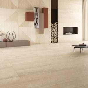 CoEm Wide Gres Reverso Beige Pavimento Sala Mostra Pieroni Lucca