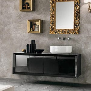 Eban Tosca Nero Quattro Ante Mobile Bagno Collezione Sala Mostra Pieroni Lucca